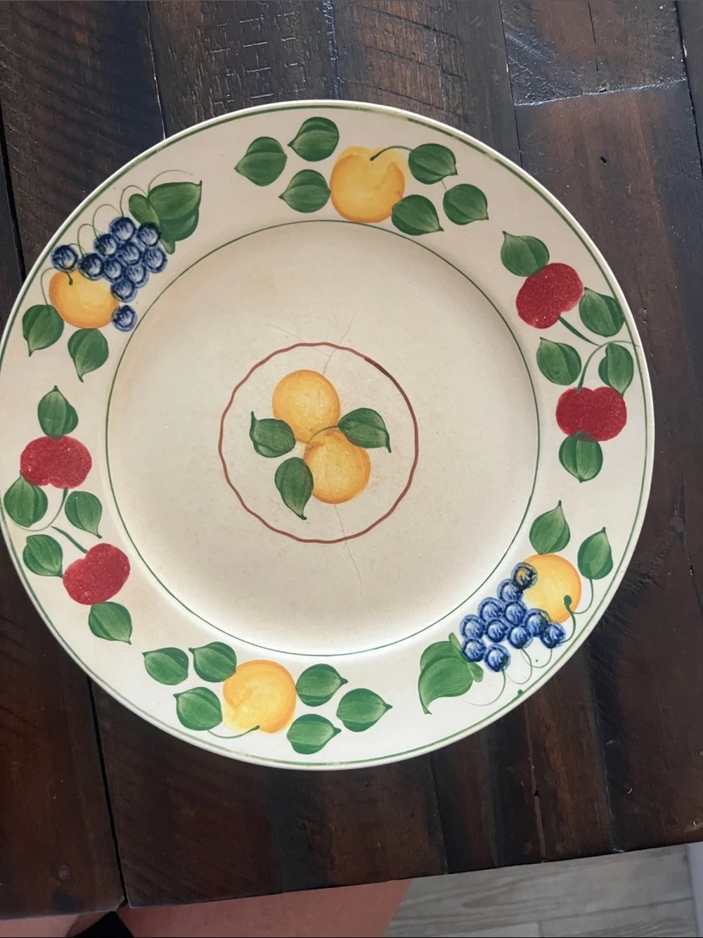 Adams Royal Ivory Fruit Motif Dinnerware Vintage 1920’s Fruit Design RD 67389
